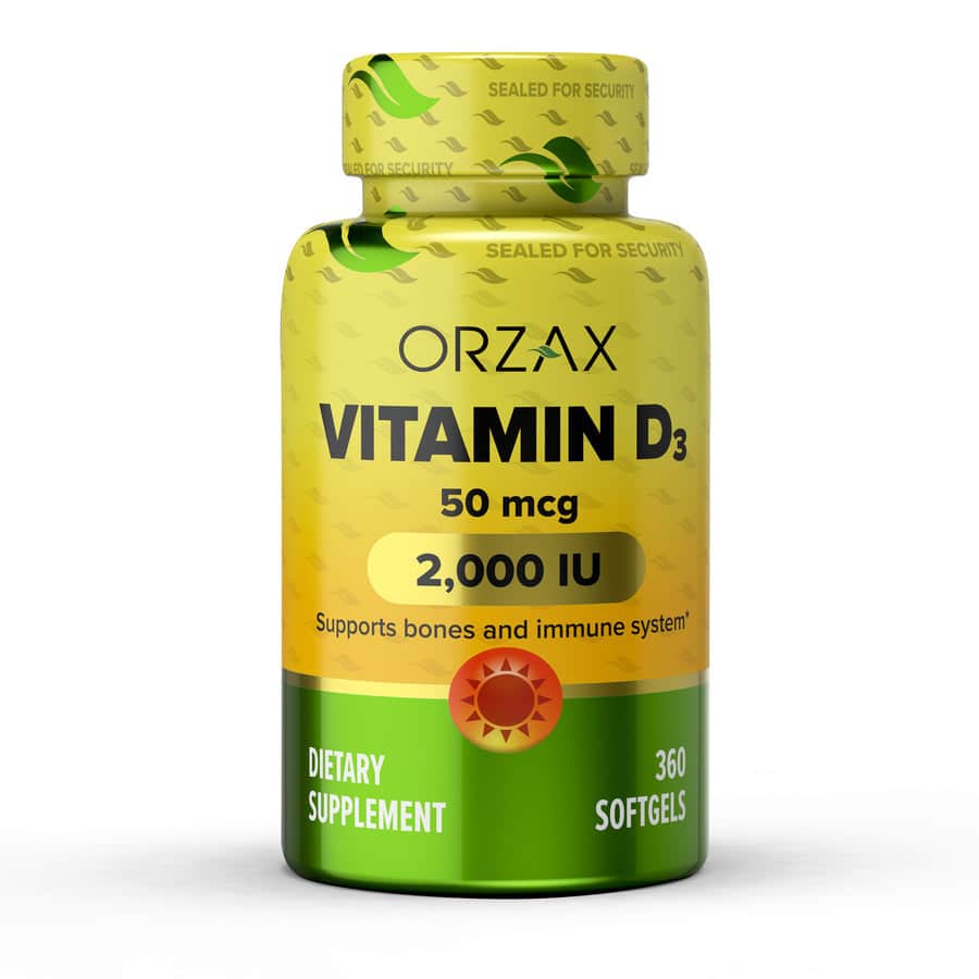 orzax vitamin d3 2000 iu 360 capsule