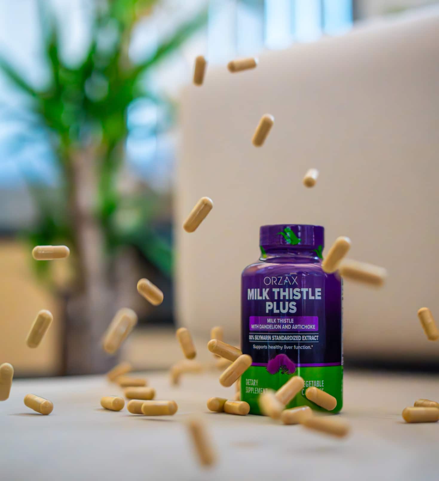 orzax milk thistle plus reallife 120 capsules dietary supplement Liver Support silymarin dandelion artichoke herbal supplement